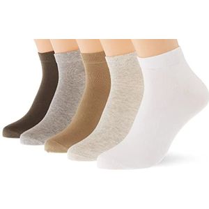 ESPRIT Heren Korte sokken Solid-Mix 5-Pack M SN Katoen Kort eenkleurig Multipack 5 Paren, Veelkleurig (Sortiment 0030), 40-46