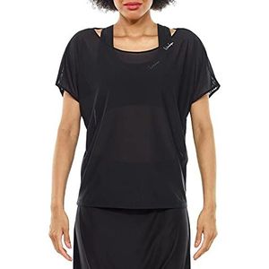 WINSHAPE Dames Dames Dames Functioneel, Licht Transparant Mesh Dance Top Dt105 T-Shirt