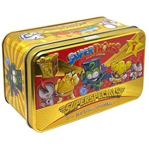 Superthings gouden doos, bevat alle speciale figuren uit de serie 1, inclusief het Ultrarararaar (Enigma), 2 gouden leiders, 6 zilverkleurige kapiteins en 2 gouden grotten