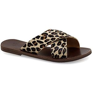 40 Leopard Emmanuela Griekse Toen-ring lederen sandalen, hoge kwaliteit handgemaakte verstelbare gespen zomer schoenen, enkel manchet sandalen