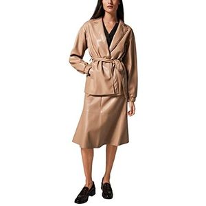 comma Damesblazer met lange mouwen, goud, 40