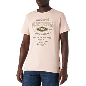 Blend Heren 20713234 T-shirt, 141506/Rose Smoke, M