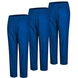 MISEMIYA - Verpakking van 3 stuks - unisex sanitaire broek - medische uniformen sanitaire uniformen werkbroek - Ref. 8312 * 3 stuks, Blauw 37 21, S