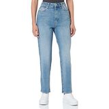 Jack & Jones Slim Berlin Hw R5 Jeans Met Hoge Taille - Dames - Light Blue Denim