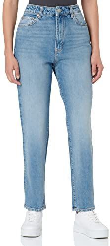 Jack & Jones Slim Berlin Hw R5 Jeans Met Hoge Taille - Dames - Light Blue Denim