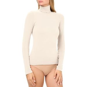 Golden Lady Licht kasjmier shirt met opstaande kraag, Wit, L/XL