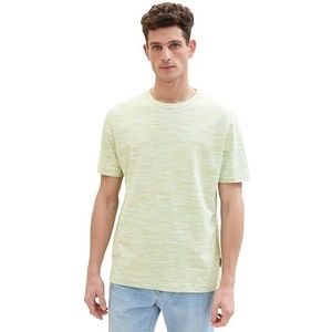TOM TAILOR T-shirt voor heren, 35059 - Mint White Spacedye Pique, XL