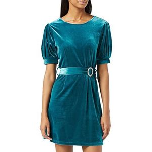 Louche Dames Alya-Velvet formele avondjurk, Benzine, 34 NL