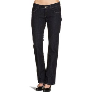 Cross Jeans dames jeansbroek/Lang Regular Fit, P 467-006 / Julie, Straight Fit (rechte pijpen), blauw (Blue Rinsed)., 30W x 32L