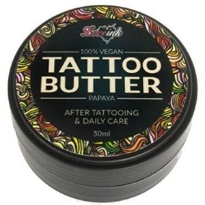 Tattoo boter 50 ml Papaya LOVEink 100% veganistisch tatoeageverzorging tattoocrème