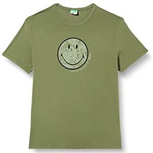 United Colors of Benetton Heren T-shirt met korte mouwen, Verde Militare 67n, XXL