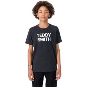 Teddy Smith, Ticlass 3 MC Jr T-shirt voor jongens, gemêleerd zwart/wit, 18 Jaren