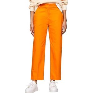 Tommy Hilfiger Dames CO Blend Slim Straight Chino Rich Oker 36, Rijke oker, 62