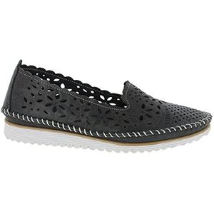 Andrea Conti Ballerina Ballerina's voor dames, zwart, 39 EU, zwart, 39 EU