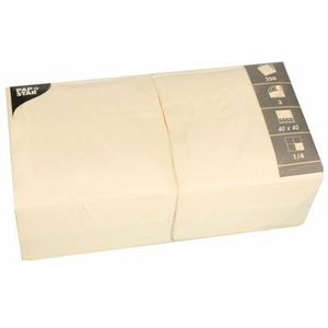 PAPSTAR 82568 zijdepapier crèmekleurig 250 stuks (die) papieren servet