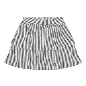 TOM TAILOR Mini-rok voor meisjes, met strepen en volant, 31816 - Vertical Off White Blue Stripe, 104/110 cm