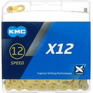 KMC X12 Ti-n Ketting, Goud, 1/2"" x 11/128