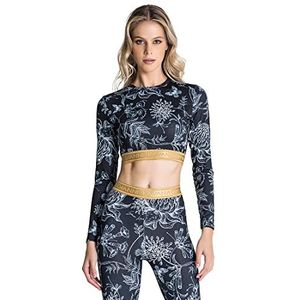 Gianni Kavanagh Black Light Breeze T-shirt met lange mouwen voor dames, Zwart, M