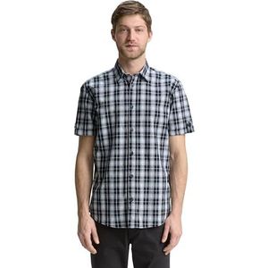 TOM TAILOR - Overhemd - Navy - Regular Fit - Geruit