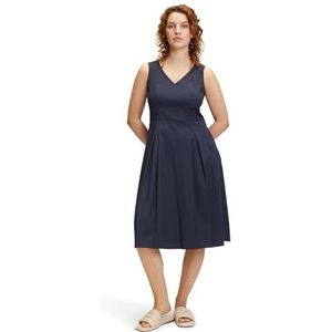 Vera Mont Zomerjurk voor dames met V-hals, blauw, 36