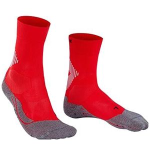 FALKE Uniseks-volwassene Sokken 4 GRIP Stabilizing U SO Functioneel material Voor maximale snelheid 1 Paar, Rood (Scarlet 8079), 44-45