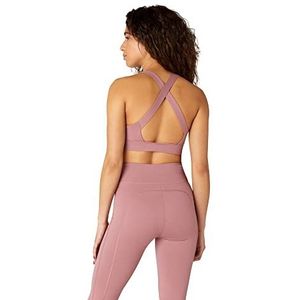FM London Sportbeha met bandjes voor dames, naadloze schokdemper, sportbeha voor fitness en yoga, gevoerde sportbeha ontworpen om stevig maar zacht op je huid te zitten, ademend, high impact sportbeha
