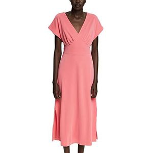 ESPRIT Met Tencel™: jurk van jersey, koraalrood (coral red), M