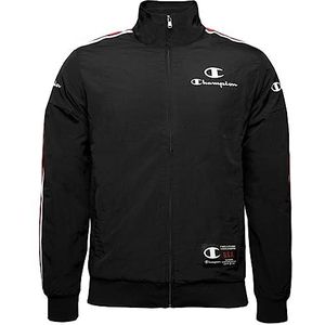 Champion Legacy Division 1 Cinckle Nylon Full Zip Sweatshirt, zwart, M voor heren