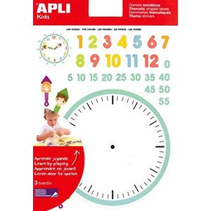 APLI Kids 12789 - Gomets met het thema The Hours 3 vellen