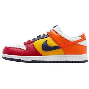NIKE Dunk Low JP sneakers voor heren, 42,5 EU, Midnight Navy Varsity Maize Varsity Red, 42.5 EU