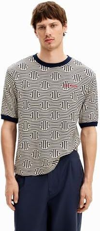 Desigual TS_ARATZ, 5000 Navy, XL, blauw, XL