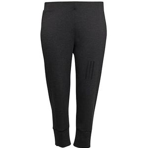 adidas Womens Pants (1/1) Mission Victory Slim-Fit High Waist Tracksuit Bottoms (Plus Size), Black Melange, HJ9594, 3X