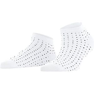 FALKE Dames Korte sokken Multispot W SN Katoen Kort gedessineerd 1 Paar, Wit (White 2000), 35-38