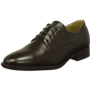 BOSS Heren Colby Derb Derbys van leer met kenmerkende details Grootte, bruin, 42.5 EU