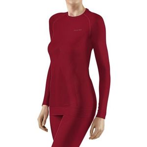 FALKE Dames Top van onderlaag Maximum Warm Round Neck W L/s Sh functioneel materiaal sneldrogend 1 stuk, Rood Red 8644, S