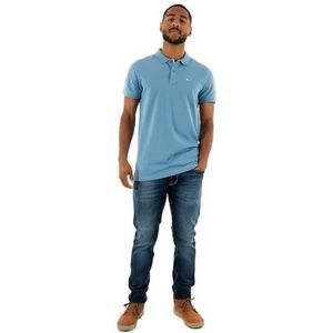 Tommy Jeans TJM Slim Placket Polo EXT DM0DM18312 S/S Polo, Blauw (Colorado Blauw), XXL, Blauw (Colorado Blauw), XXL