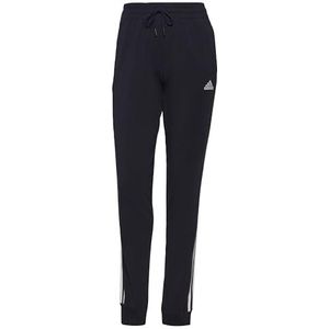 adidas Dames Essentials Single Jersey 3-Stripes Pants, Legend Ink/White, S Short