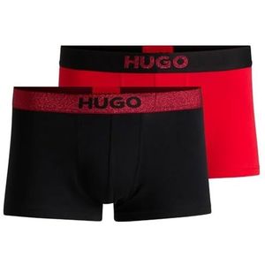 HUGO - Trunk Twin Lurex G Trompe - Boxershort - Rood - Katoen