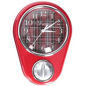 Vacchetti kunststof horloge met timer, roodgoud, klein