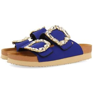 Gioseppo - 72326 - Slippers - Blauw - Anatomische Zachte Microvezel Binnenzool