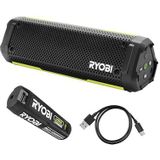 RYOBI - Draadloze Bluetooth-luidspreker - Waterdicht (IP67) - 4 Volt - 2 Ah USB Lithium Batterij