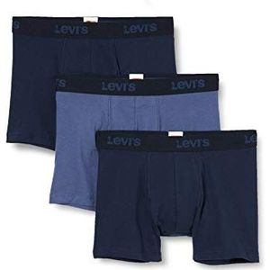 Levi's Heren Back in Session Men's Multipack (3 Pack) Boxer Shorts, Blue Combo, S
