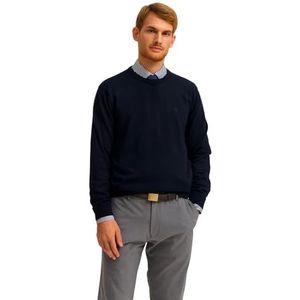 bugatti - 7400-85510D - Pull - Blauw marine - Basic Essentials - Coton