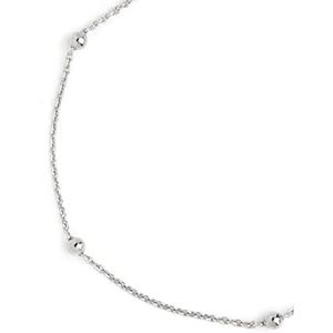 SINGULARU - Dots Zilver Armband. 925 Sterling Zilver met Rhodium Plating. Eén Maat. Lengte 17,5 cm. Sieraden voor Vrouwen