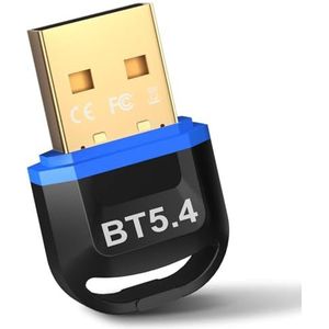 Hoppac - Bluetooth 5.4 - USB-stick Dongle - Lage Latentie - Compatibel met Windows 11/10/8.1/7