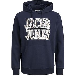 JACK & JONES heren hoodie sweat, navy blazer, M