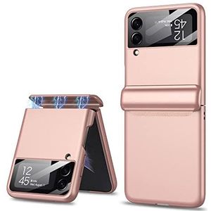 Tech-Protect Icon Case - Hoes, PC Harde schaal, Anti-Drop, Cover beschermhoes, Mobiele Telefoon | Compatibel met Samsung Galaxy Z Flip 4 | Roze