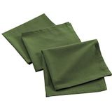 Livetti 3xServetten Table Napkin 3 Stuks Recycled Katoen Khaki Groen