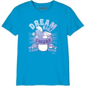 Les Schtroumpfs T-shirt voor jongens, Aqua, 8 Jaren