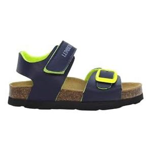 Lumberjack Bing, sandalen voor kinderen en jongens, Navy Blue Acid Green, 29 EU